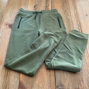 Boys green joggers size 12